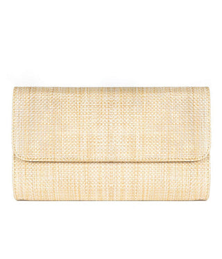 Avery Straw Clutch – Convertible Crossbody