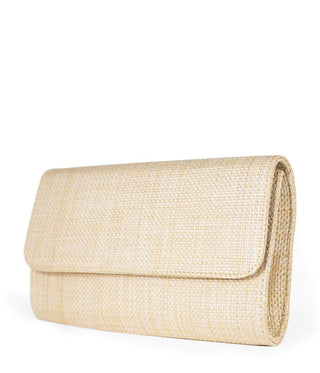 Avery Straw Clutch – Convertible Crossbody