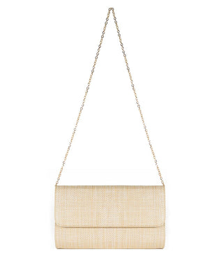 Avery Charm Straw Clutch – Convertible Crossbody
