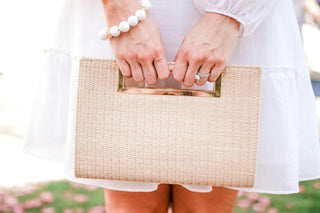 Chloe Clutch - Straw