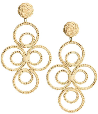 Chloe Raffia  - Drop Earring
