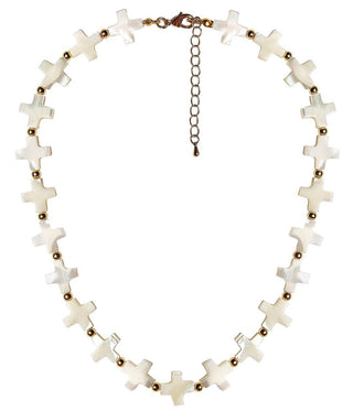 Diana Necklace - All Cross Pearl