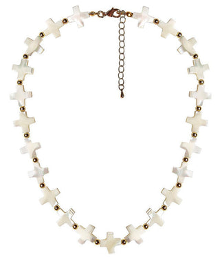 Diana Necklace - All Cross Pearl