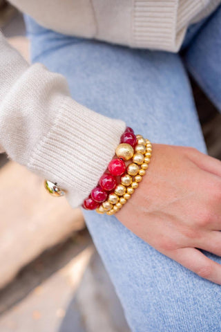 Georgia Beaded Bracelet - Quartz  (6 New Colors)