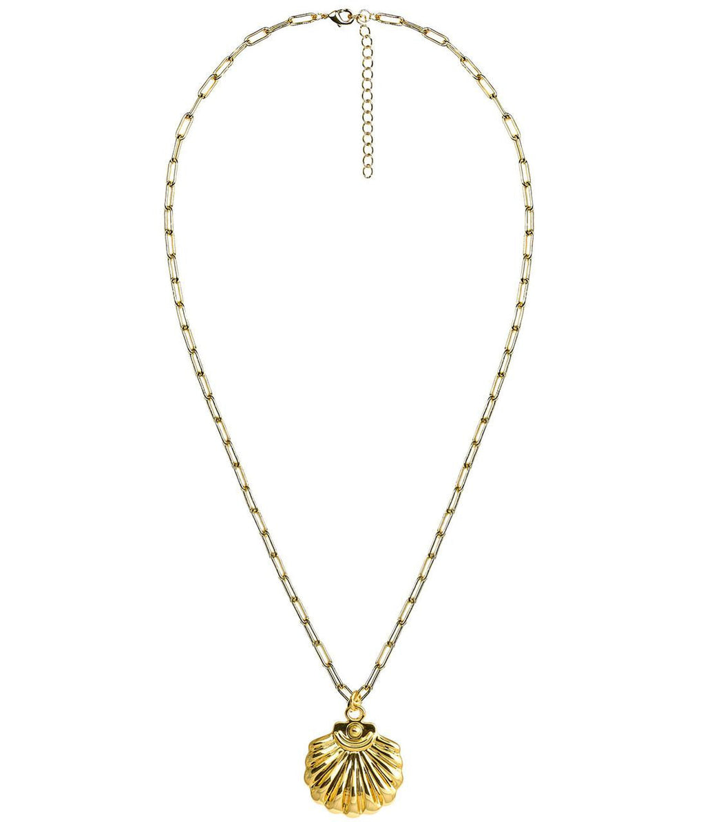 Gold Dune Charm Necklace - 18k Gold Plated - Jess Fay Collection