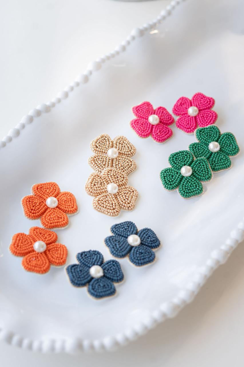 Kerry Beaded Clover Stud Earring
