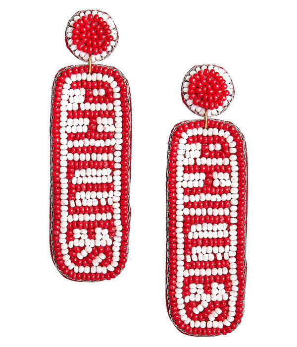 Phillies Drop  - Fabric Backed Earrings