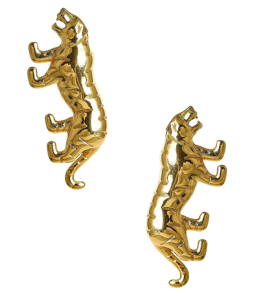 Gold Tiger - Stud Earring