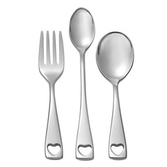 Oneida Little Love 3-Piece Baby Set, 18/10 stainless steel