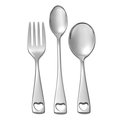 Oneida Little Love 3-Piece Baby Set, 18/10 stainless steel