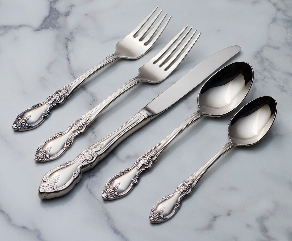 Oneida Louisiana Salad Forks, Set of 4, 18/8 stainless steel (view 2)