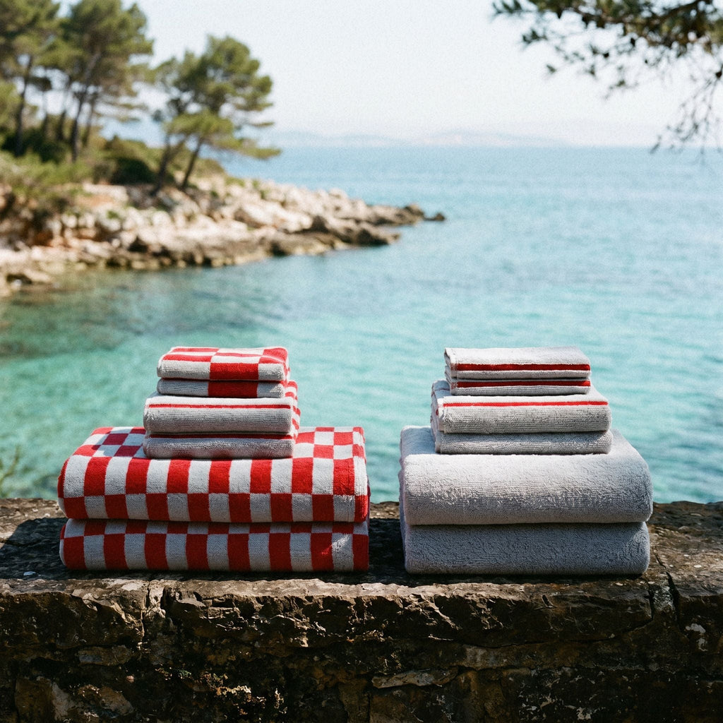 Pietra Checkered Australian Cotton Towels