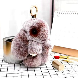 Lulu Bunny Rex Fur Key Chains with Vintage Bunny Tin Cases & Car Freshener - Anara Lifestyle