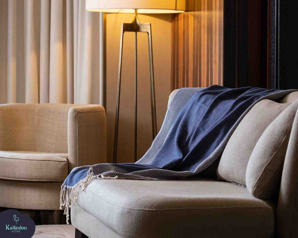 Yansima Throw | Handwoven Cotton Peshtemal Blanket