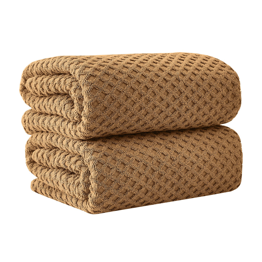 Grayson Cotton Diamond Waffle Weave Bath Towel Set