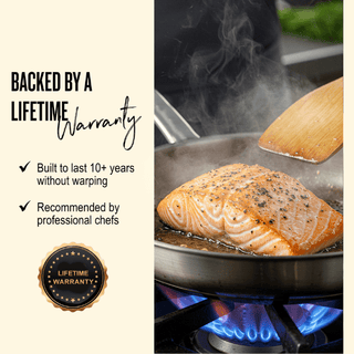 Maestro 5-Ply Stainless Steel Frying Pan – Professional Stainless Steel Skillet