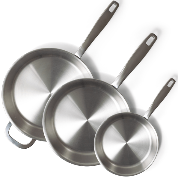 Maestro 5-Ply Stainless Steel Frying Pan – Professional Stainless Steel Skillet