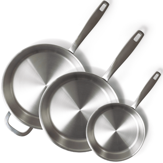 Maestro 5-Ply Stainless Steel Frying Pan – Professional Stainless Steel Skillet