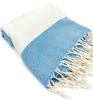 Herringbone Turkish Towel | Oversized Sand-Resistant Cotton Towel