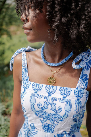 Marni Hand-Beaded Czech Bead Necklace