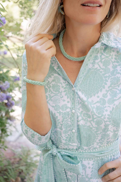 Marni Hand-Beaded Czech Bead Necklace