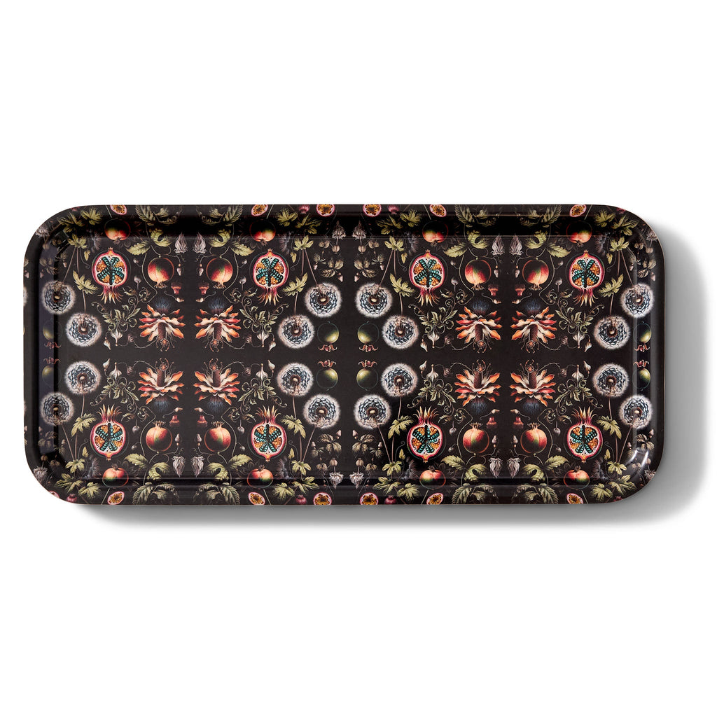 Dandelions Narrow Birchwood Small Decorative Tray