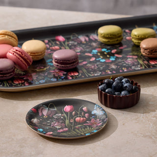 Kings Flower Mini Birchwood Tray Set of 2
