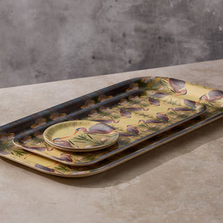 Marsh Heron Narrow Birchwood Small Decorative Tray