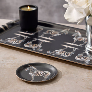 Zebra Mini Birchwood Tray Set of 2