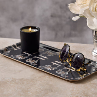 Zebra Narrow Birchwood Small Decorative Tray