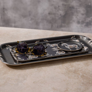 Zebra Narrow Birchwood Small Decorative Tray