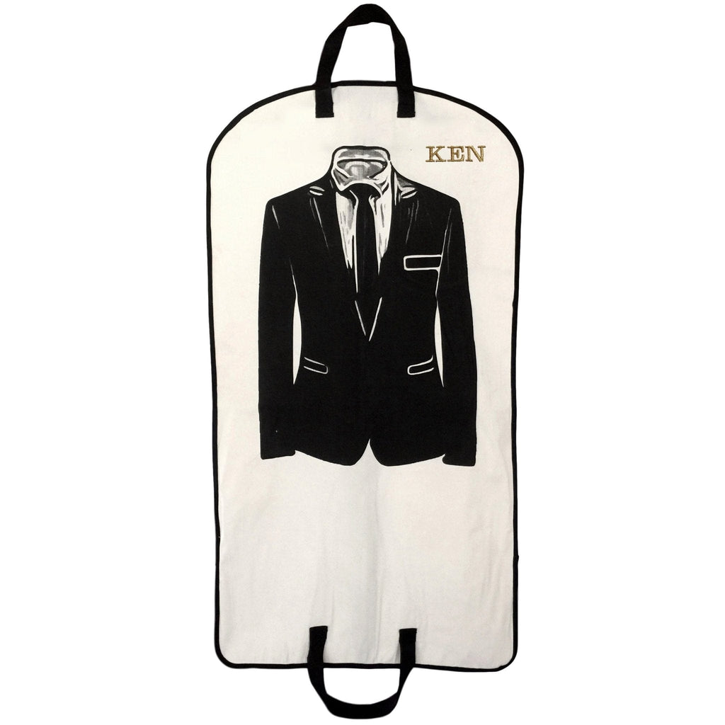 Men's Suit Garment Bag with Pocket – Cream