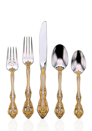 Oneida Golden Michelangelo 5-Piece Place Setting, 18/10 stainless steel