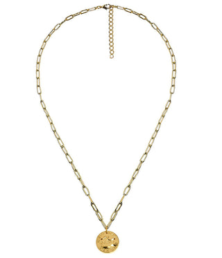 Mini 18K Gold Plated Beach Tag Charm Necklace