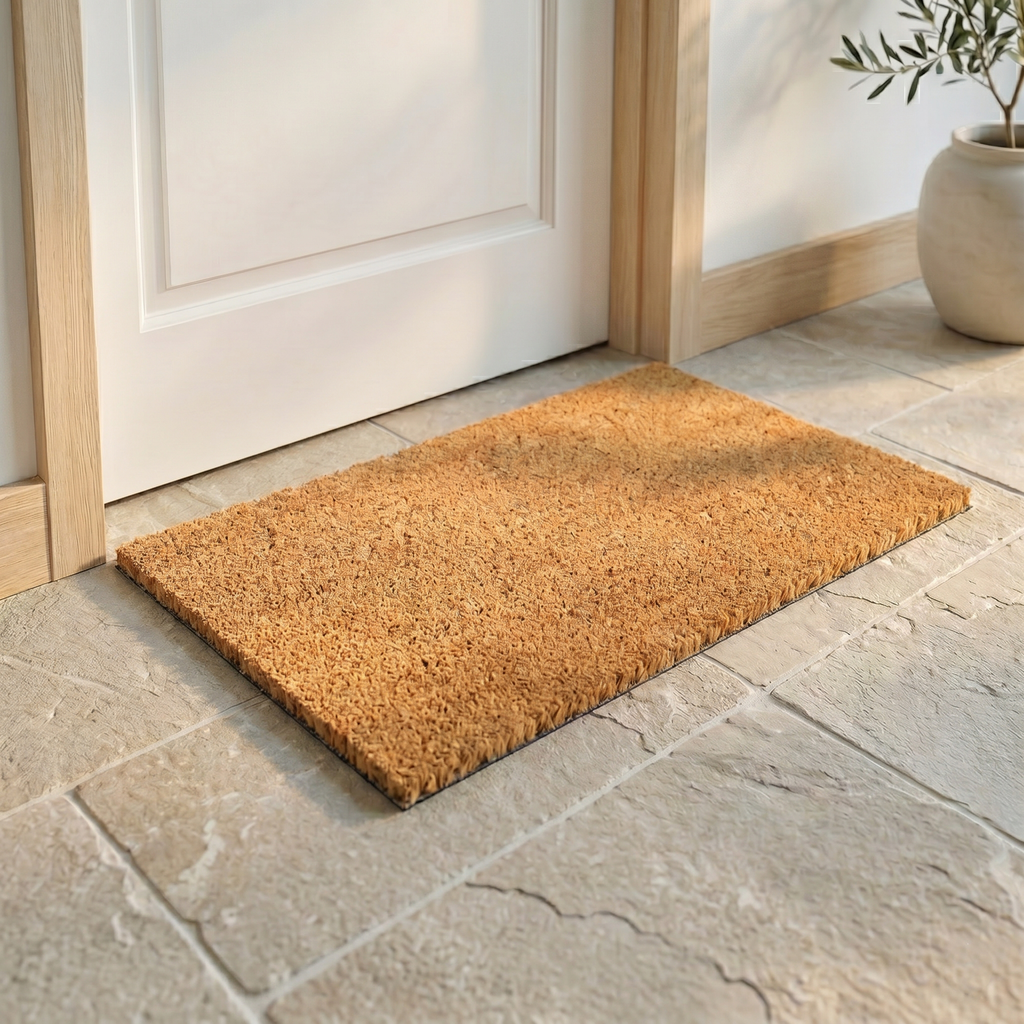 Minimalist Natural Coir Doormat