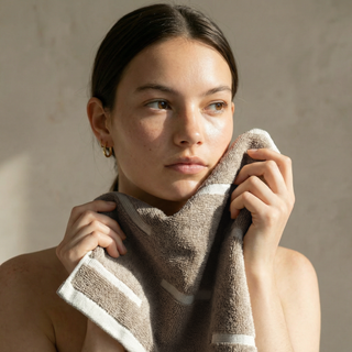 Sorrel Geometric Australian Cotton Towels