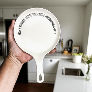 Funny Mom Spoon Rest with Wooden Spoon – Porcelain Kitchen Spoon Holder Gift for Moms
