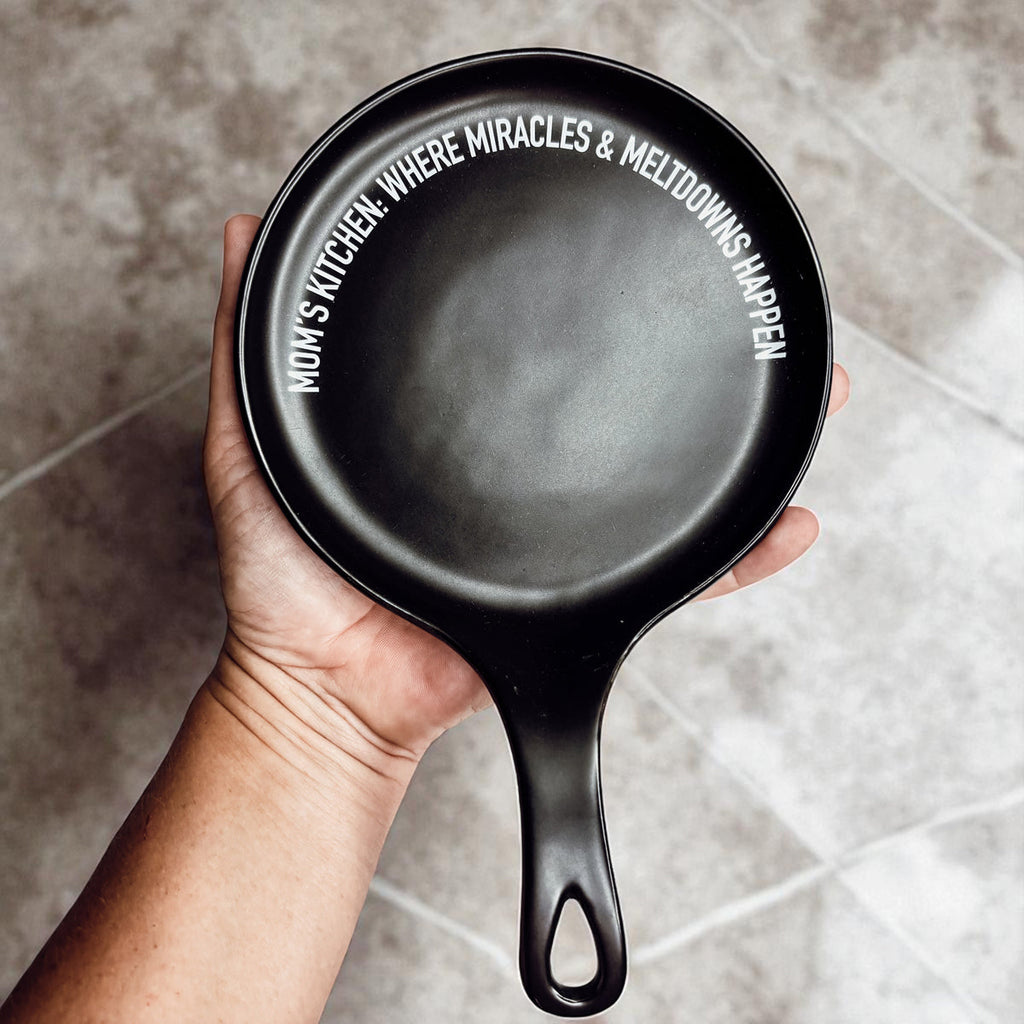 Funny Mom Spoon Rest with Wooden Spoon – Porcelain Kitchen Spoon Holder Gift for Moms