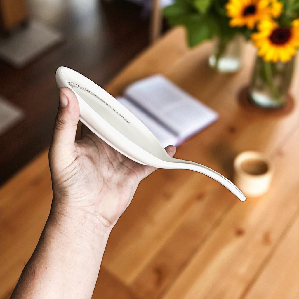 Funny Mom Spoon Rest with Wooden Spoon – Porcelain Kitchen Spoon Holder Gift for Moms