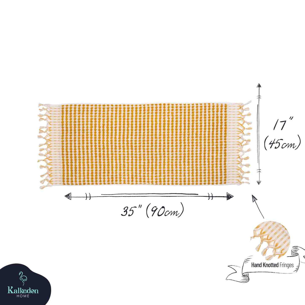 Pom Pom Hand Towel | Organic Turkish Cotton Plush Jacquard Towel