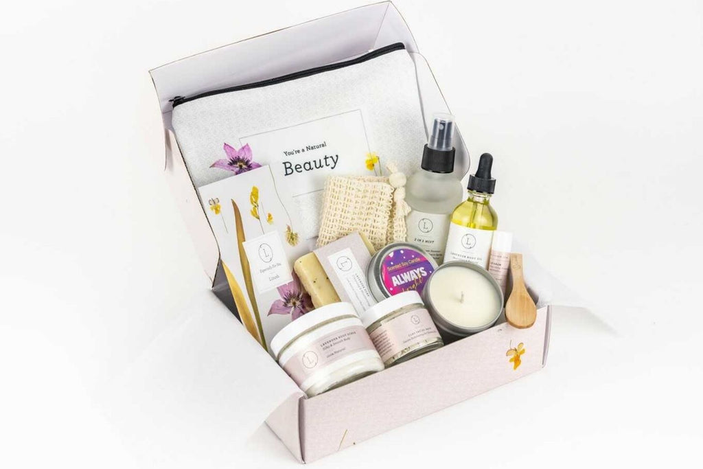 Lavender Spa Gift Box – Natural Bath & Body Relaxing Package for Friend or Loved One