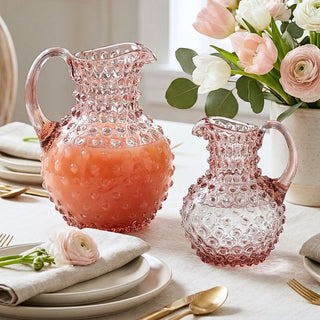 Hobnail Glass Creamer Jug in Night Iris – 1 Liter