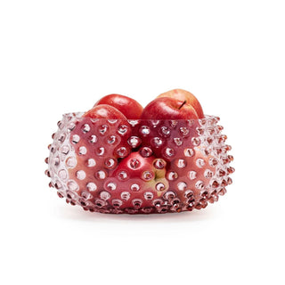 Hobnail Glass Bowl in Night Iris – Large