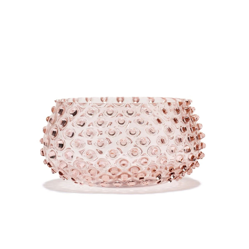 Hobnail Glass Bowl in Night Iris – Large