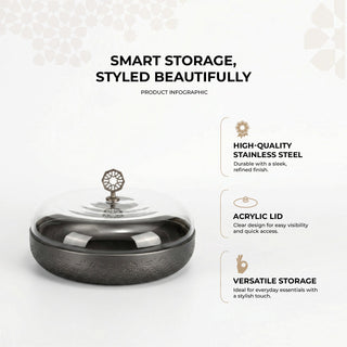 Nourhan - Large Canister - Black Walnut