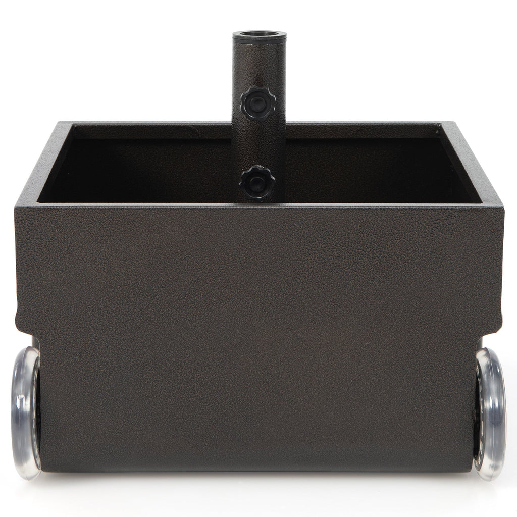 150-Lb. Rolling Patio Umbrella Base with Wheels and Built-In Planter