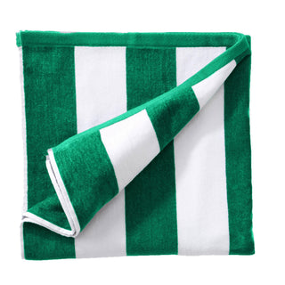 Elegant Cotton Velour Cabana Stripe Beach Towel – Novia Collection