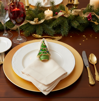 Christmas Tree Napkin Rings (Set of 4)