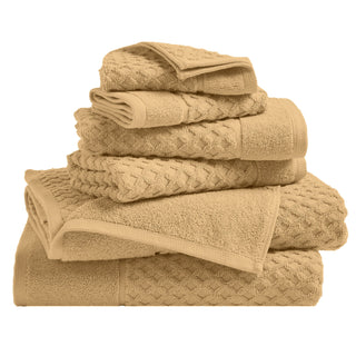 Grayson Cotton Diamond Waffle Weave Bath Towel Set