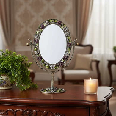 Sophie Oval Magnified Standing Mirror